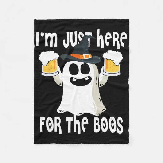 Ghost ich bin nur hier für Boos Fleecedecke (Vorderseite)