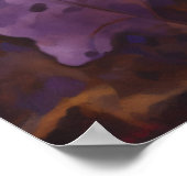 Ghost im Lila Blumenfeld Poster (Ecke)