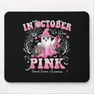 Ghost im Oktober tragen wir rosa Brustkrebs Awaren Mousepad