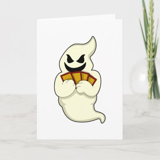 Ghost im Poker mit Poker-Karten Karte (Vorderseite)