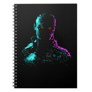 Ghost im Wires ASCII Art Notebook Notizblock