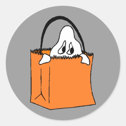 Ghost in Beutel Aufkleber (Vorderseite)