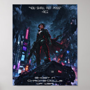 Ghost in Chrome: Limitierte Cyberpunk-Poster-Editi Poster