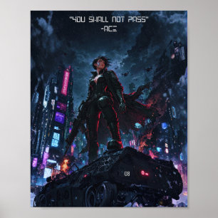 Ghost in Chrome: Limitierte Cyberpunk-Poster-Editi Poster