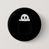 Ghost In Cket Halloween  Button (Vorderseite)