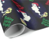 GHOST in EGG NOG Weihnachtsgeschenkpapier Geschenkpapier (Rolleneckpunkt)