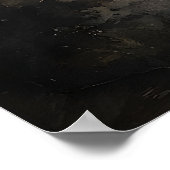 Ghost In Fall Forest Print, Ghost Whimsical Dark Poster (Ecke)