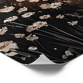 Ghost In Forest Field With Flower, Dark Academia Poster (Ecke)