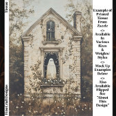 Ghost in the Window, Haunted House DZ7R Decoupage Seidenpapier