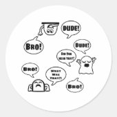 Ghost Investigators Runder Aufkleber (Vorderseite)