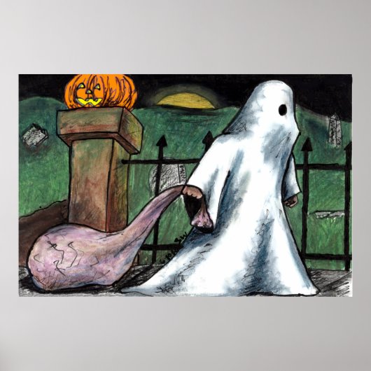 Ghost Jack O' Lantern Kostüm Friedhof Candy Poster (Vorne)