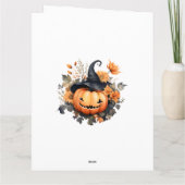 Ghost Jack O’Lantern Pet Foto Halloween Card Karte (Rückseite)