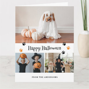 Ghost Jack O’Lantern Pet Foto Halloween Card Karte