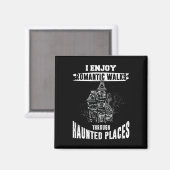 Ghost Jagd Shirt Funny Spuk Orte Zitat Par Magnet (Vorderseite/Rückseite)