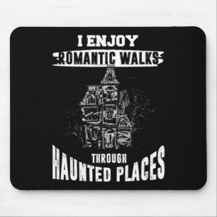 Ghost Jagd Shirt Funny Spuk Orte Zitat Par Mousepad