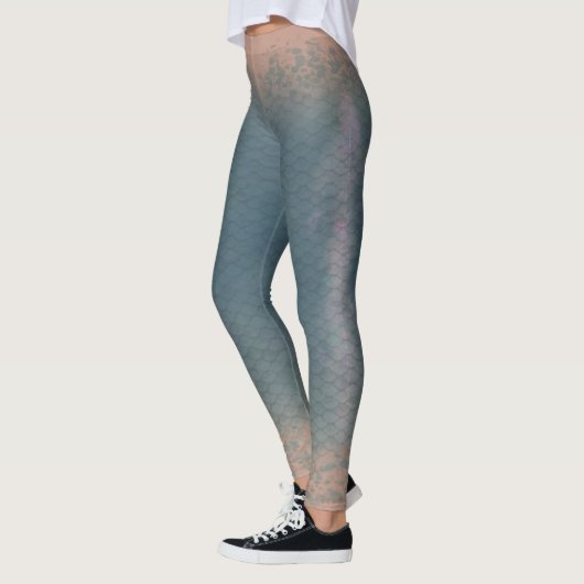 Ghost Jelly Mermaid Maßstab gemischt Taille Leggin Leggings (Links)