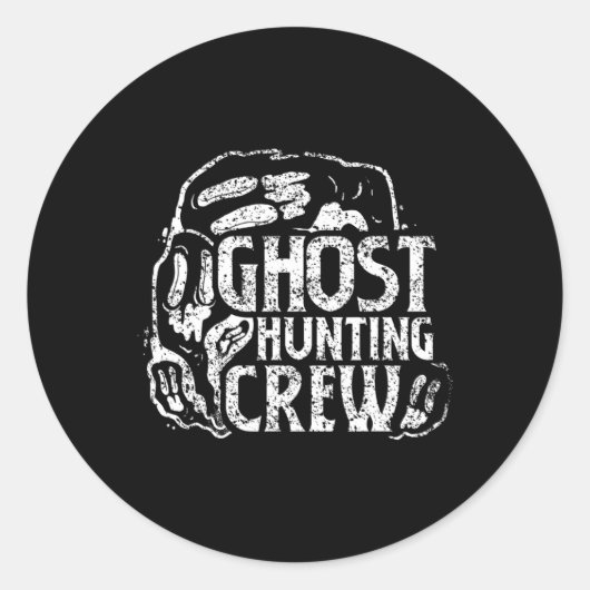 Ghost Junting Crew Ghosts Hunter Hunter Runder Aufkleber (Vorderseite)