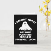 Ghost Junting Gift Funny Ghost Hunter Punch Karte (Gelbe Blume)