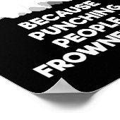 Ghost Junting Gift Funny Ghost Hunter Punch Poster (Ecke)