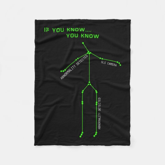 Ghost Junting Sls Camera Stick Man Novelty Spooky Fleecedecke (Vorderseite)