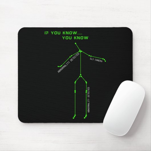 Ghost Junting Sls Camera Stick Man Novelty Spooky Mousepad (Mit Mouse)