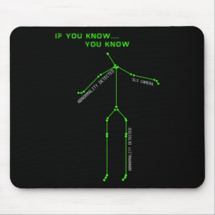 Ghost Junting Sls Camera Stick Man Novelty Spooky Mousepad