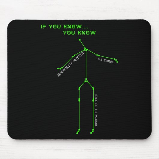 Ghost Junting Sls Camera Stick Man Novelty Spooky Mousepad (Vorne)