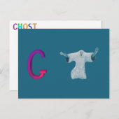 Ghost-Karte Postkarte (Vorne/Hinten)