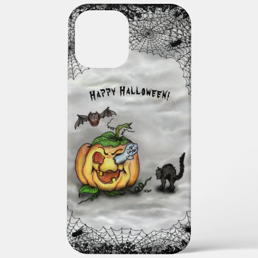 Ghost , Katze , Bat and Pumpkin , Glückliches Hall Case-Mate iPhone Hülle (Rückseite)