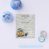 Ghost , Katze , Bat and Pumpkin , Glückliches Hall Flyer (Einzeln)