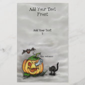 Ghost , Katze , Bat and Pumpkin , Glückliches Hall Flyer (Vorne)