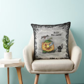 Ghost , Katze , Bat and Pumpkin , Glückliches Hall Kissen (Stuhl )