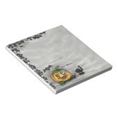 Ghost , Katze , Bat and Pumpkin , Glückliches Hall Notizblock (angewinkelt)