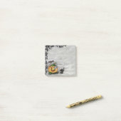 Ghost , Katze , Bat and Pumpkin , Glückliches Hall Post-it Klebezettel (Auf Schreibtisch)