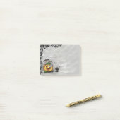 Ghost , Katze , Bat and Pumpkin , Glückliches Hall Post-it Klebezettel (Auf Schreibtisch)