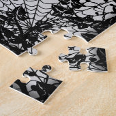 Ghost , Katze , Bat and Pumpkin , Glückliches Hall Puzzle (Seite)