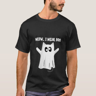 Ghost-Katze Ich Gemein Boo Halloween für Katze T-Shirt