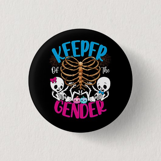 Ghost Keeper of the Gender Reveal Announcement Hal Button (Vorderseite)