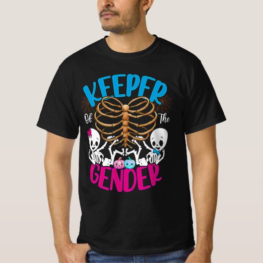 Ghost Keeper of the Gender Reveal Announcement Hal T-Shirt (Vorderseite)