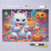 Ghost Kitten Pumpkin Halloween Candy Seidenpapier (Handwerk)