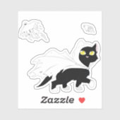 Ghost Kitty Aufkleber (Blatt)