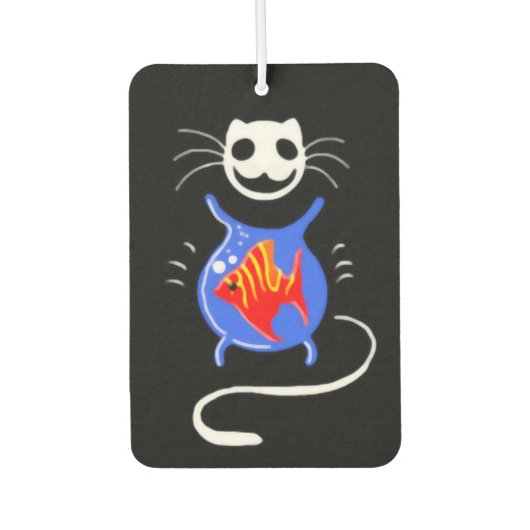 Ghost Kitty Cat Air Freshener Autolufterfrischer (Vorderseite)