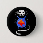 Ghost Kitty Cat Button (Vorderseite)