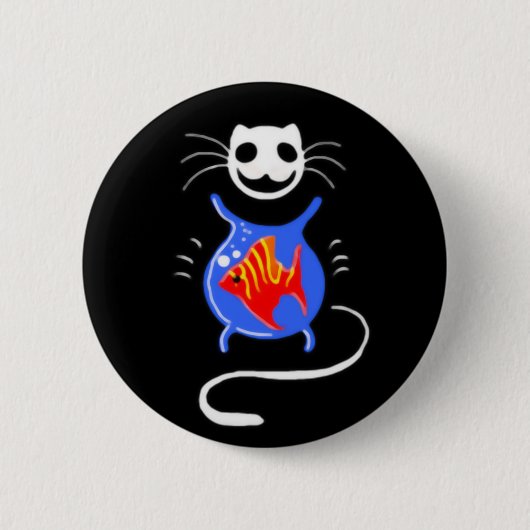 Ghost Kitty Cat Button (Vorderseite)
