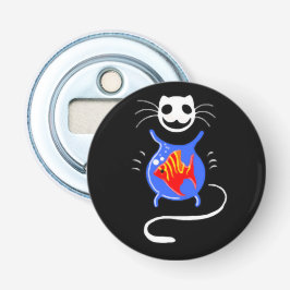 Ghost Kitty Cat Button Flaschenöffner