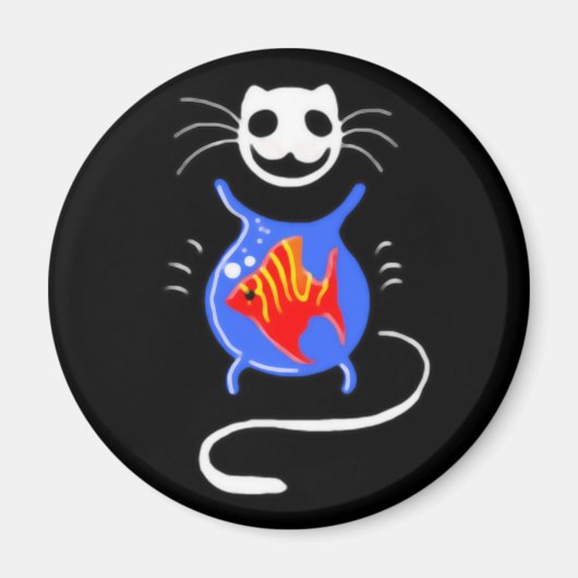 Ghost Kitty Cat Magnet (Vorne)