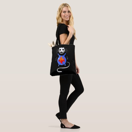 Ghost Kitty Cat Tasche Shopping Bag (Am Model)
