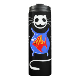 Ghost Kitty Cat Thermal Tumbler Thermosbecher