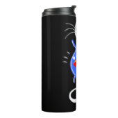 Ghost Kitty Cat Thermal Tumbler Thermosbecher (Nach links gedreht)