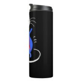 Ghost Kitty Cat Thermal Tumbler Thermosbecher (Nach rechts gedreht)